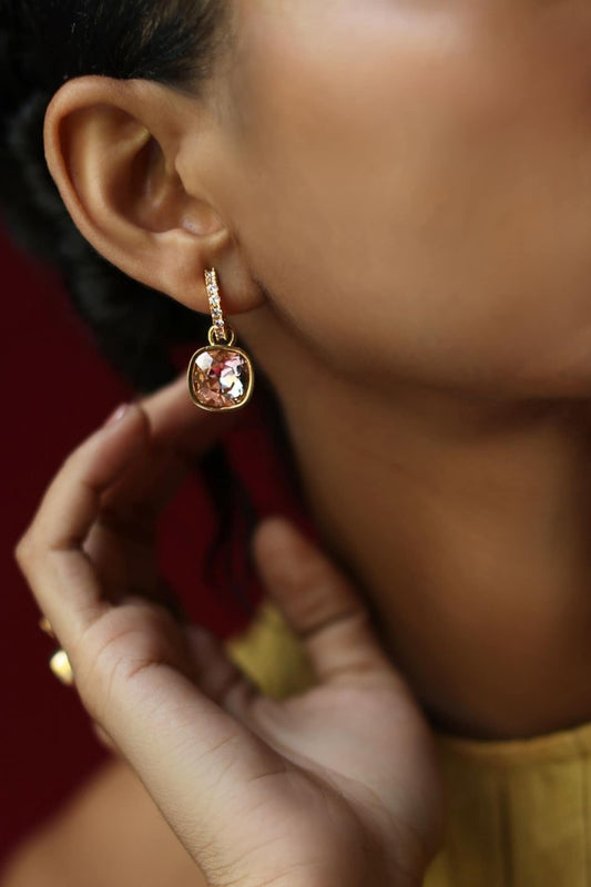 Designer Silver Multi-Color Earrings 