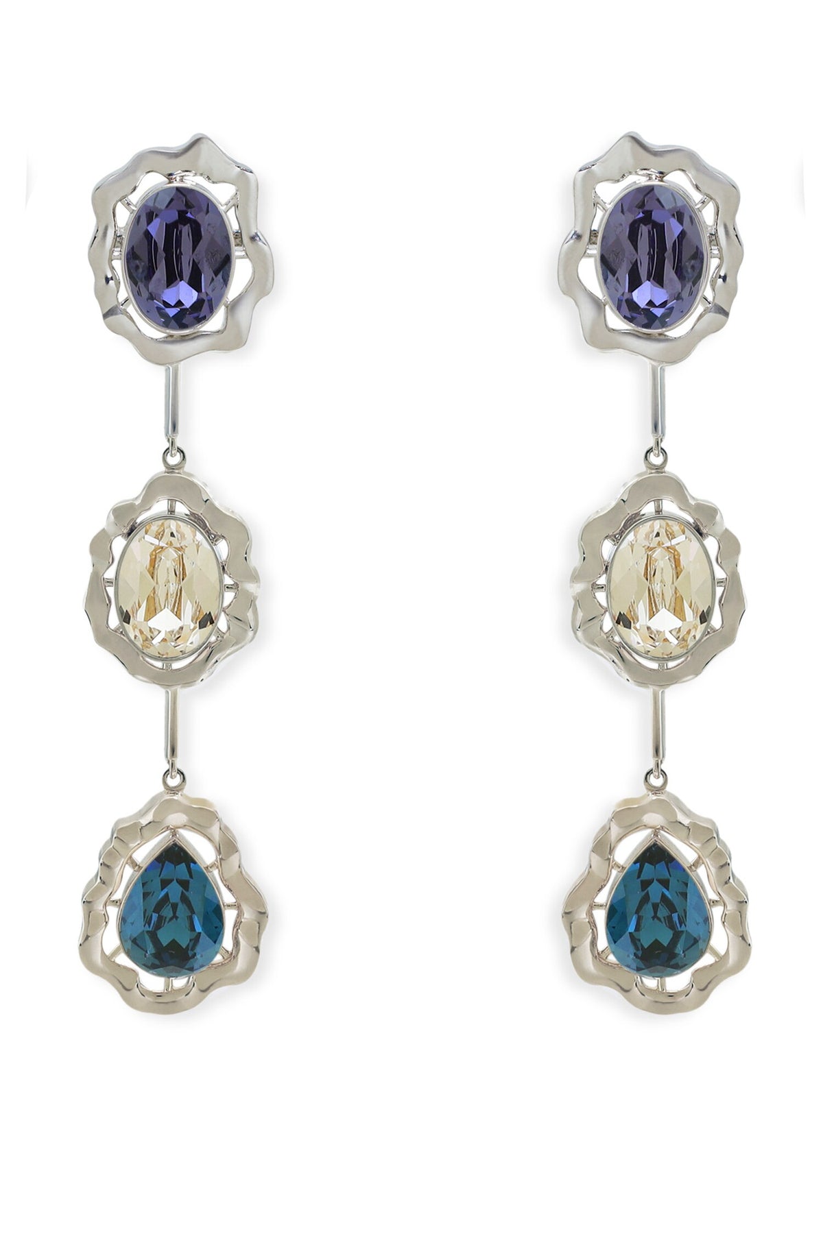 Blue Designer Earrings Set 