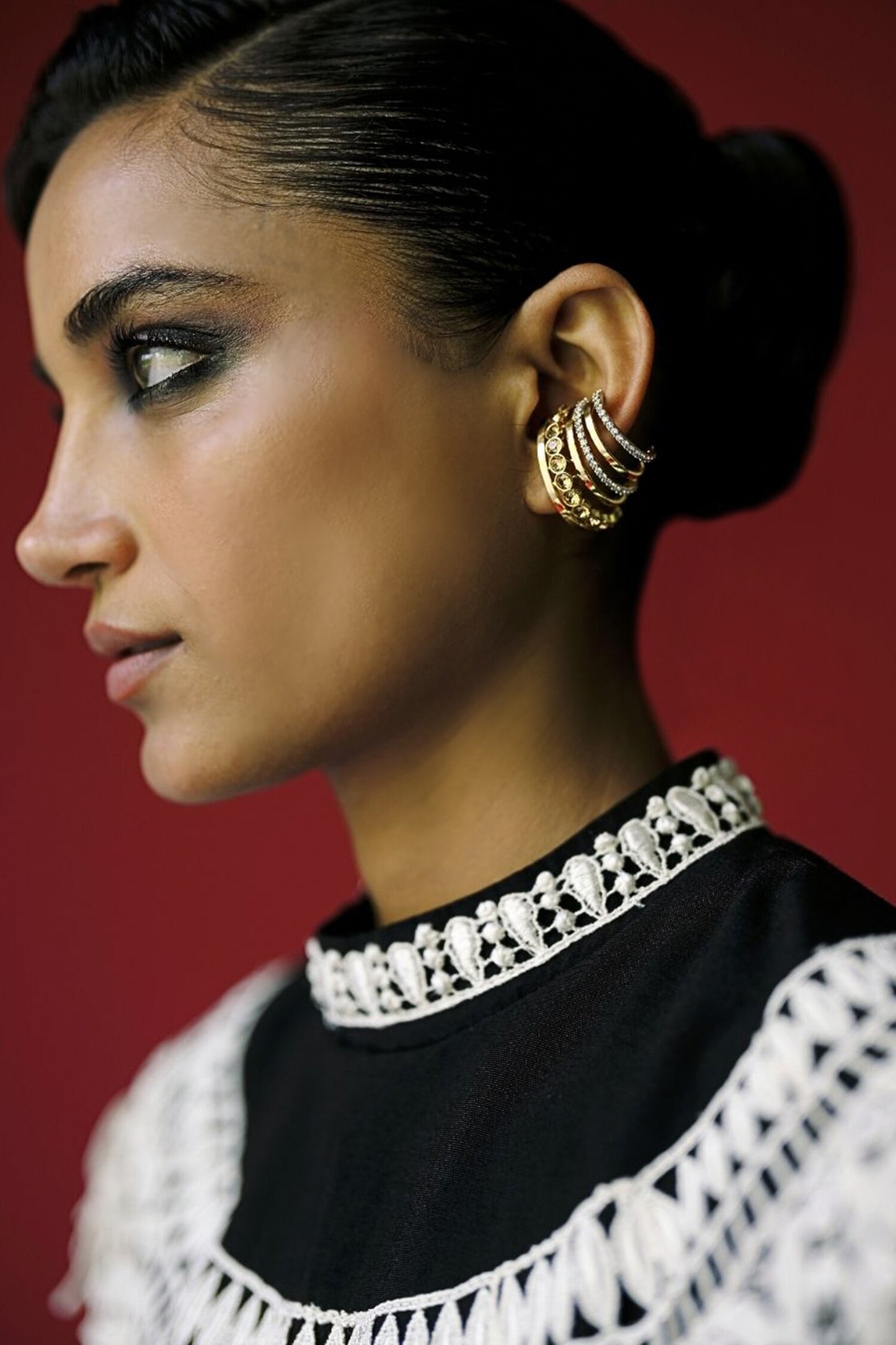 Designer Gold Plated Earring 