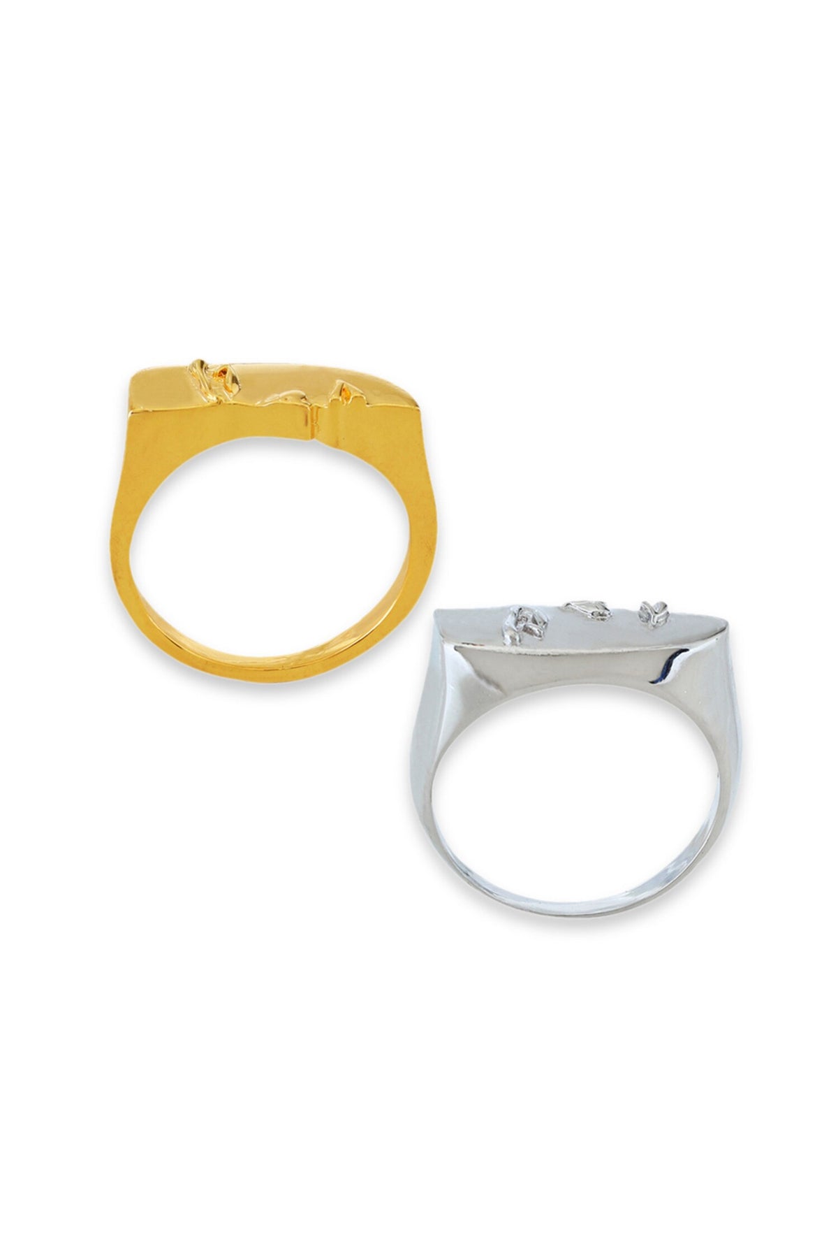 Designer Gold & Silver Plated Ring 