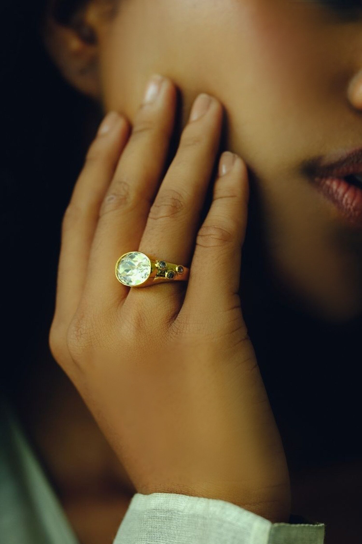 Gold Plated Designer Ring 