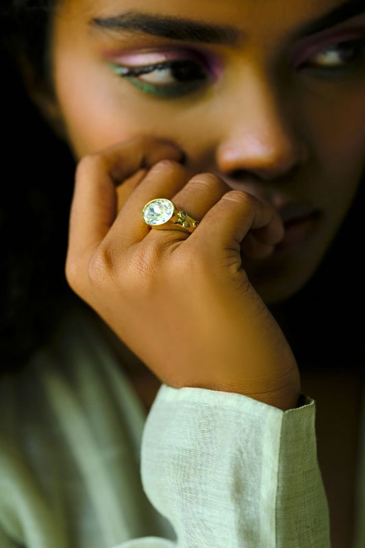 Gold Plated Designer Ring 