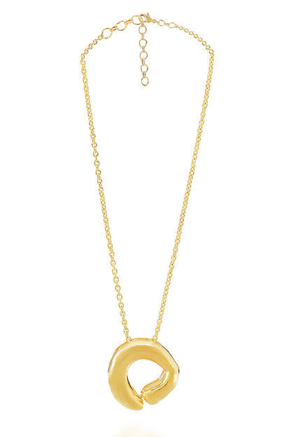 Golden Pendant Necklace 