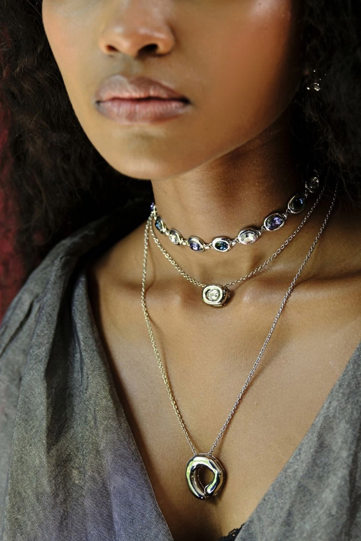 Golden Pendant Necklace 