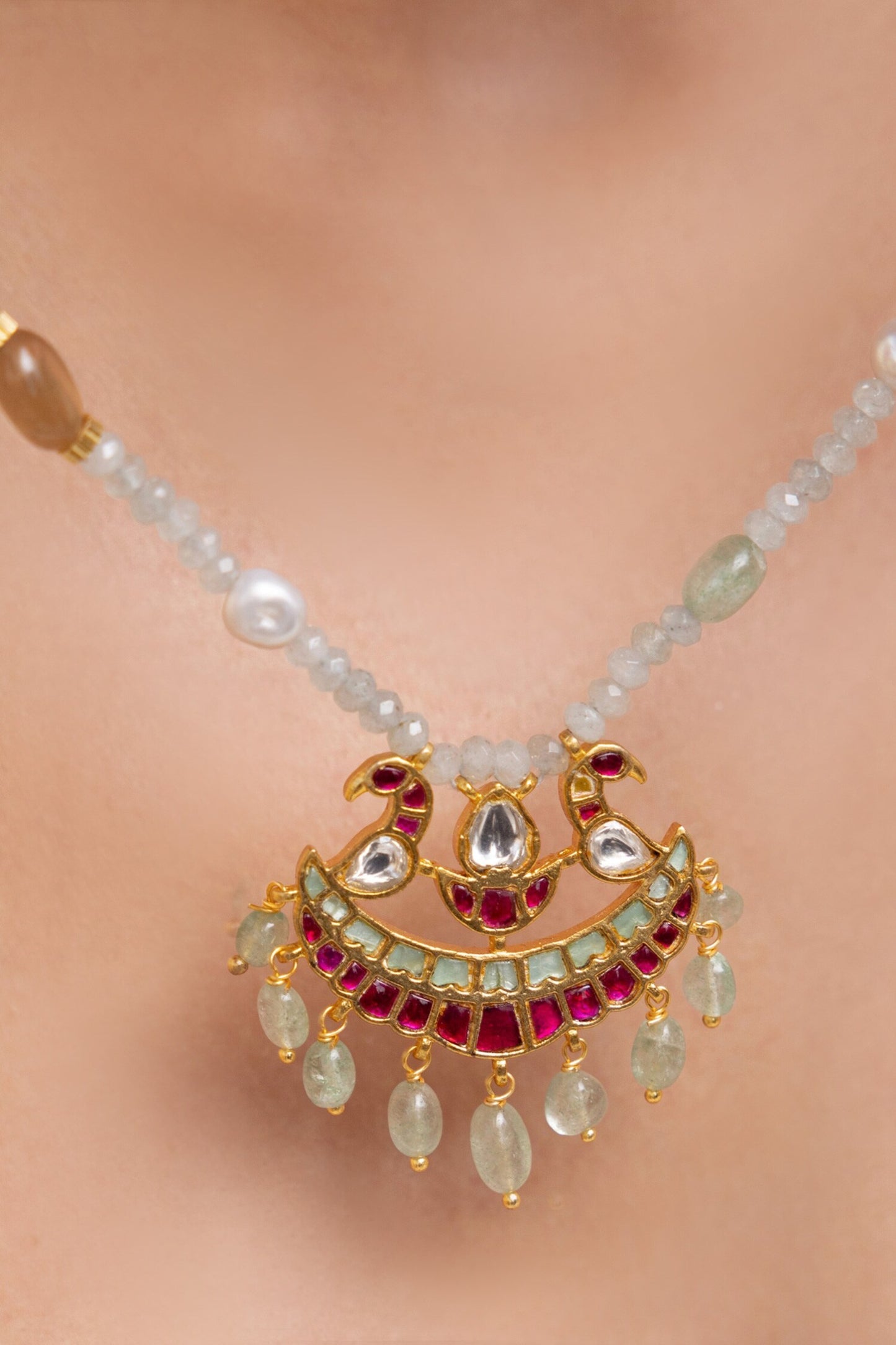 Amaira Gold Finish Necklace 