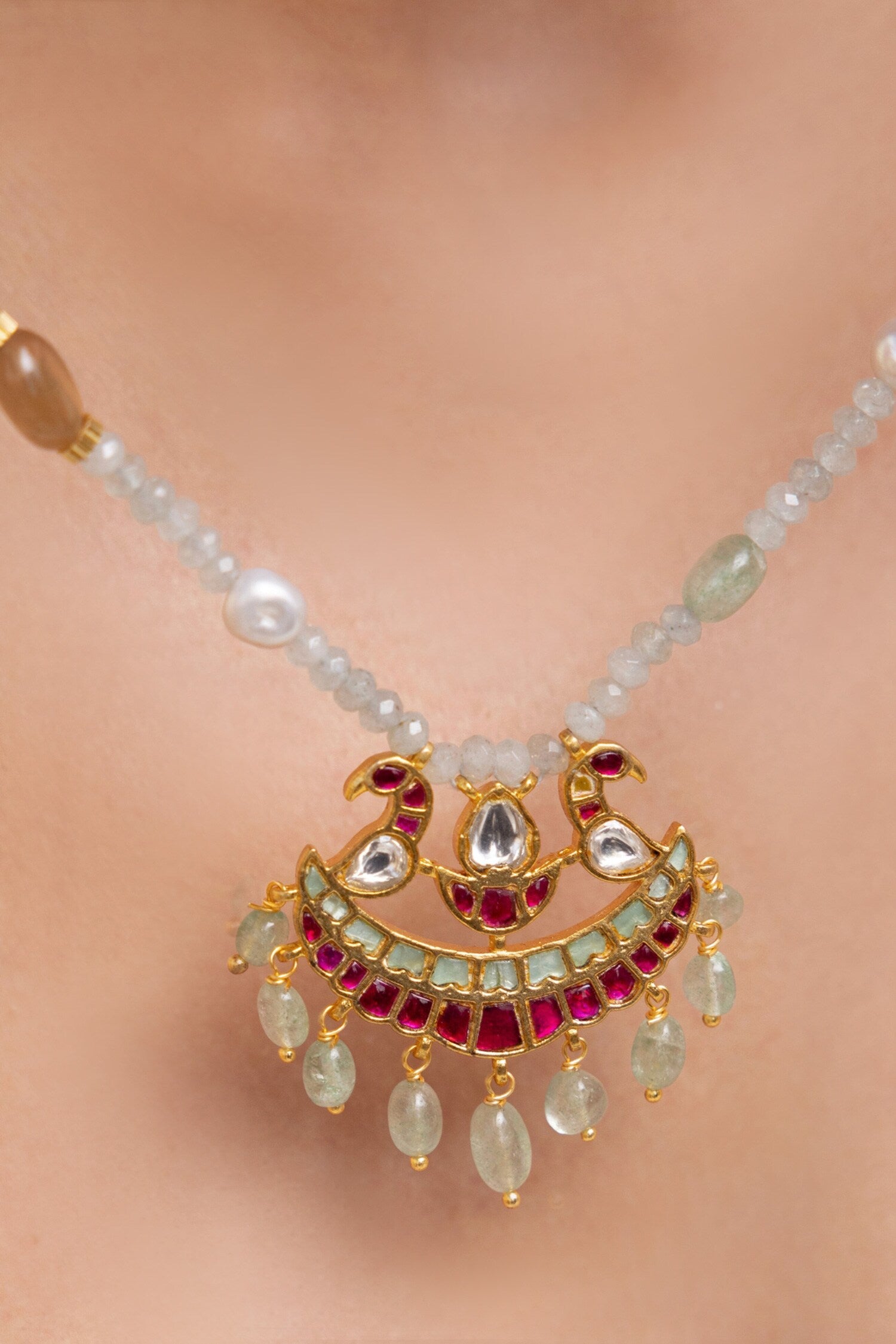Amaira Gold Finish Necklace 