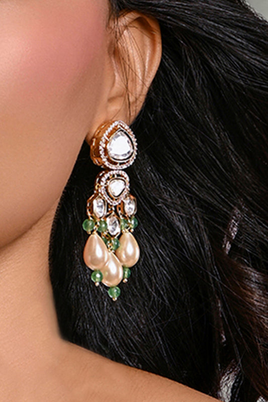 Lustrous Lotus Earrings 