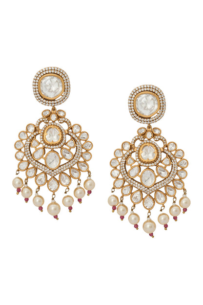 Kundan Ruby Pink Jewelry Set 