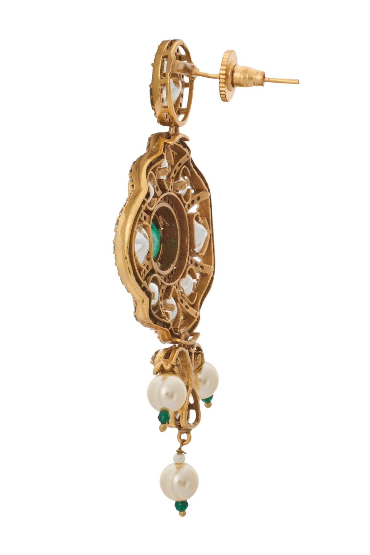 Kundan Green Necklace Set 
