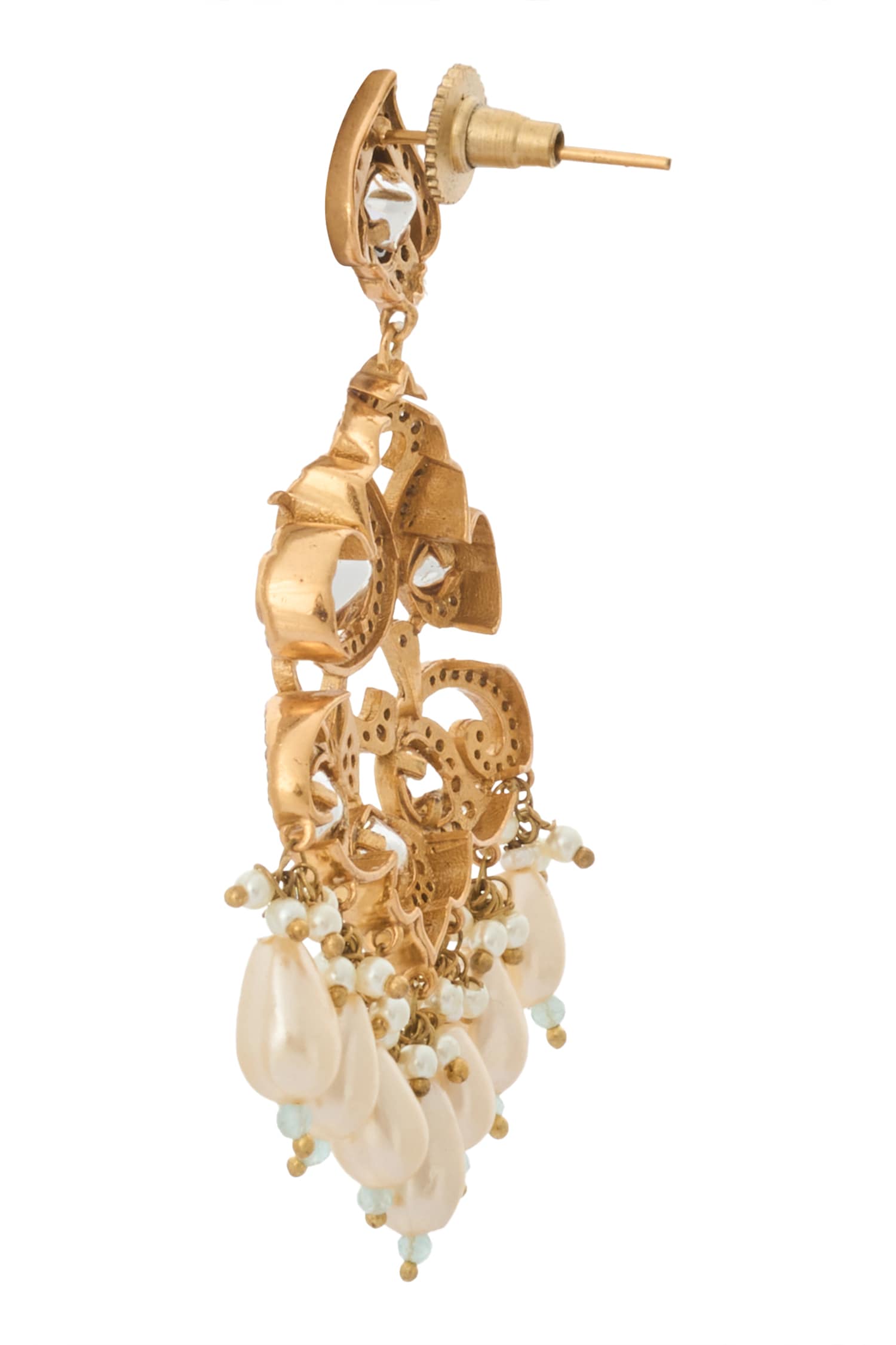 Mint Kundan Necklace & Earring Set 