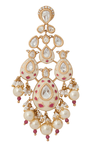 Kundan Jewelry Set with Maangtikka 