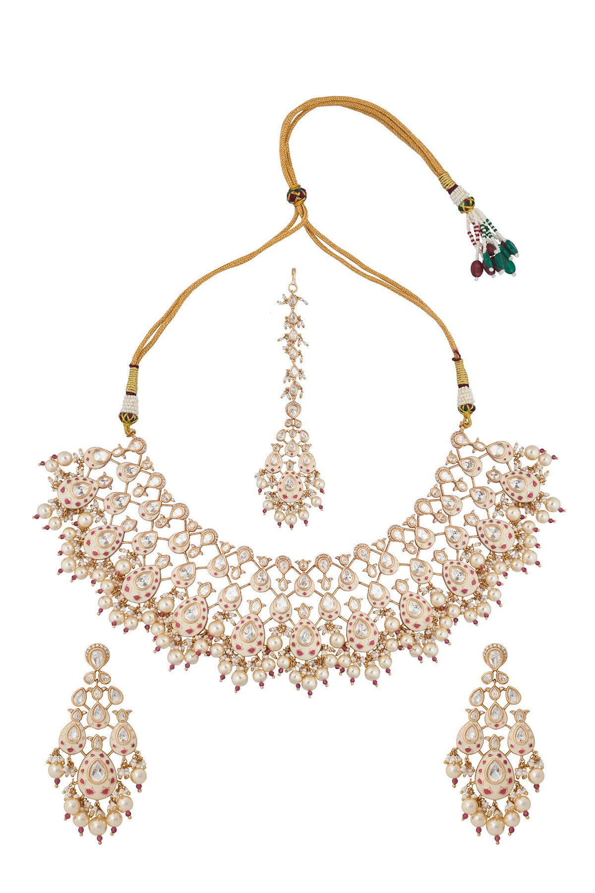 Kundan Jewelry Set with Maangtikka 