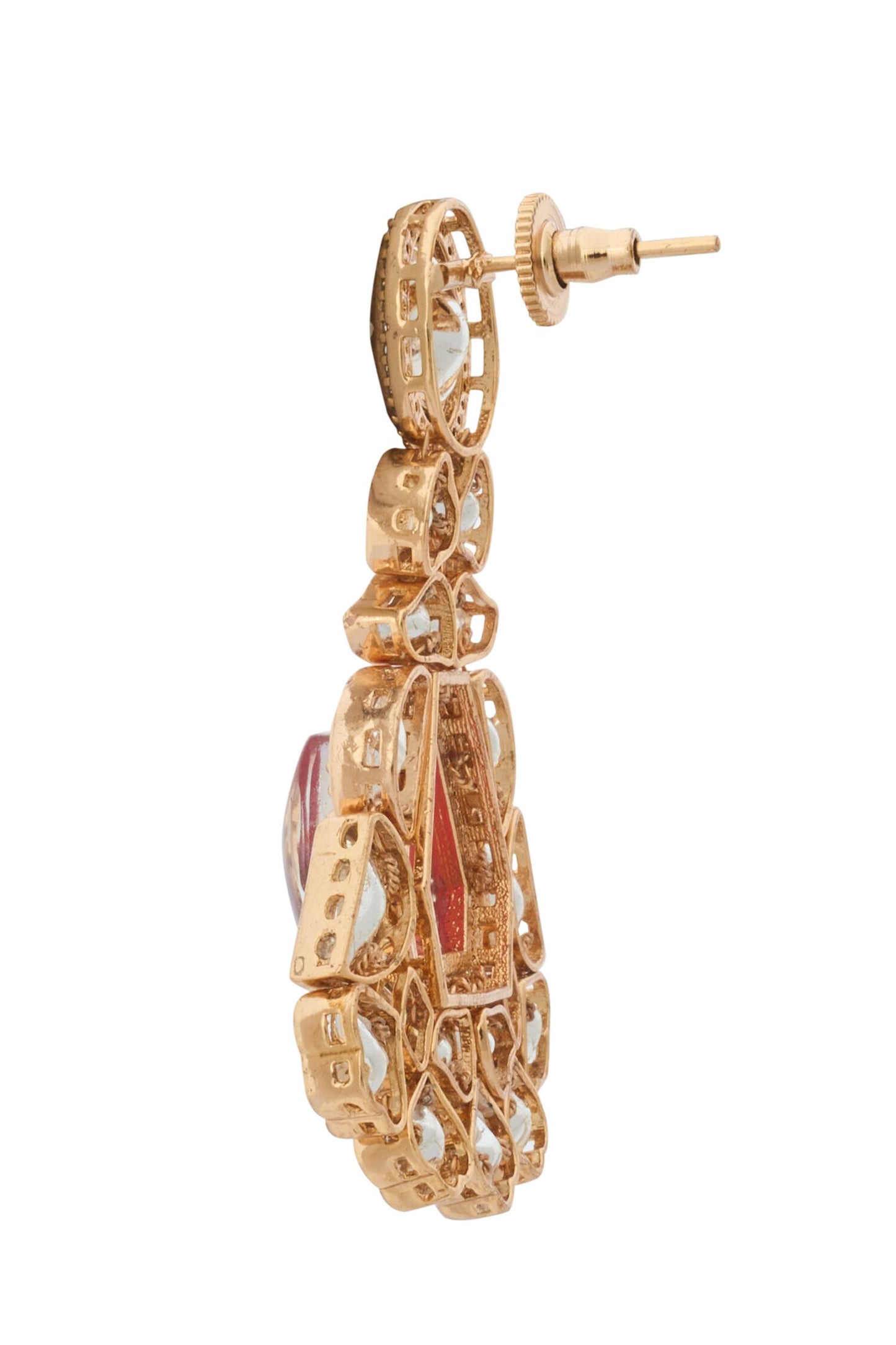 Ruby Kundan Necklace Set 