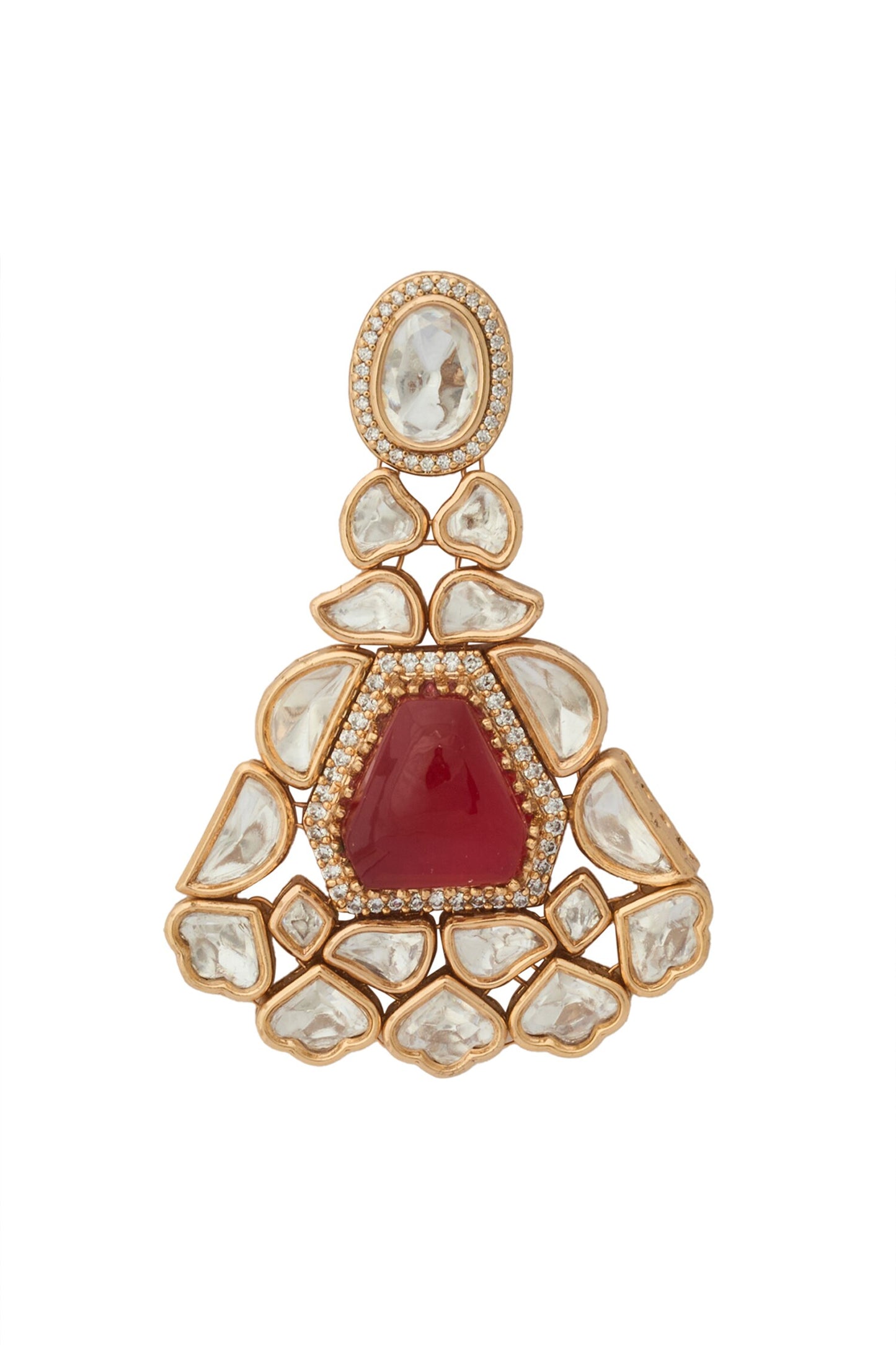 Ruby Kundan Necklace Set 