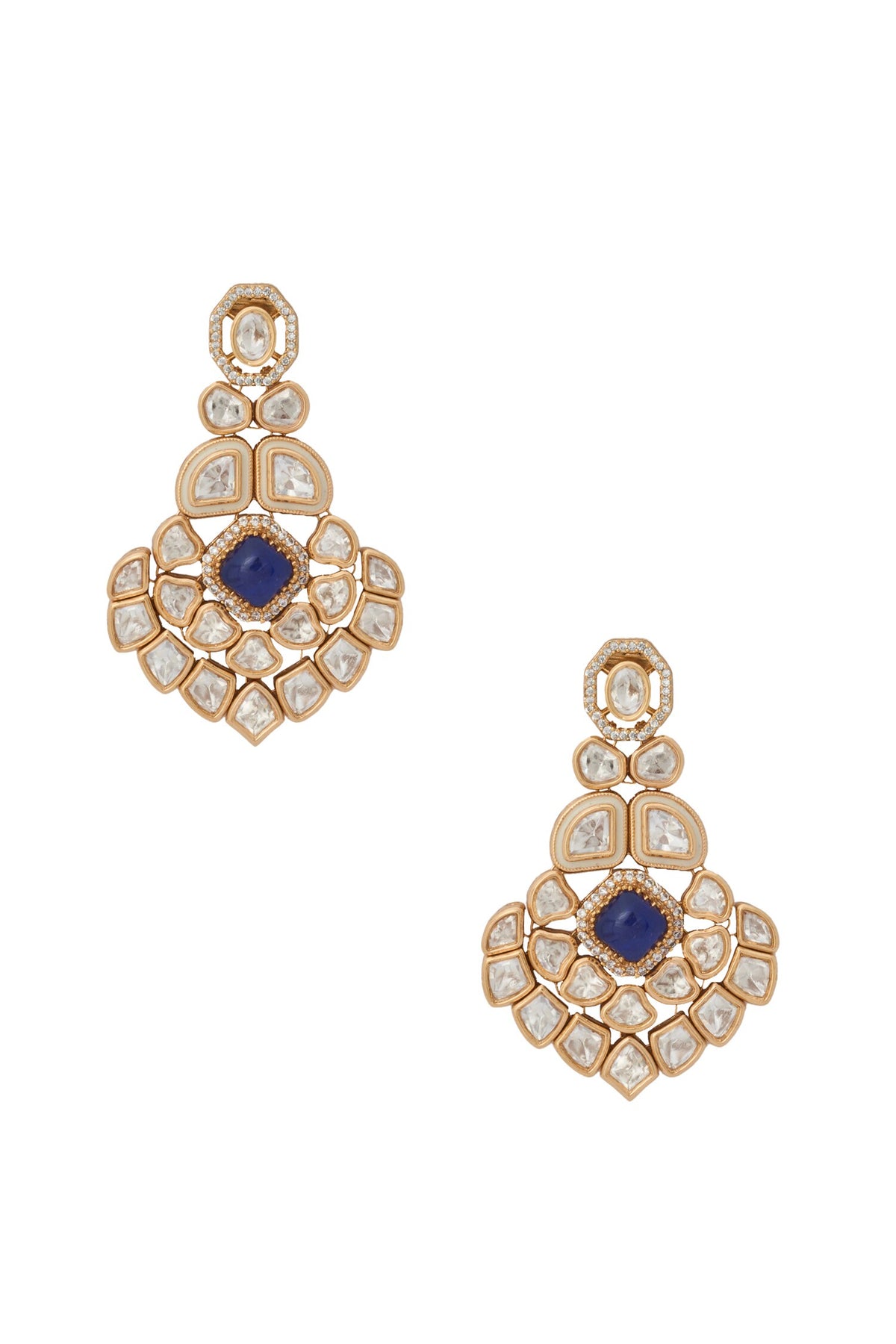 Kundan Blue Necklace Set 