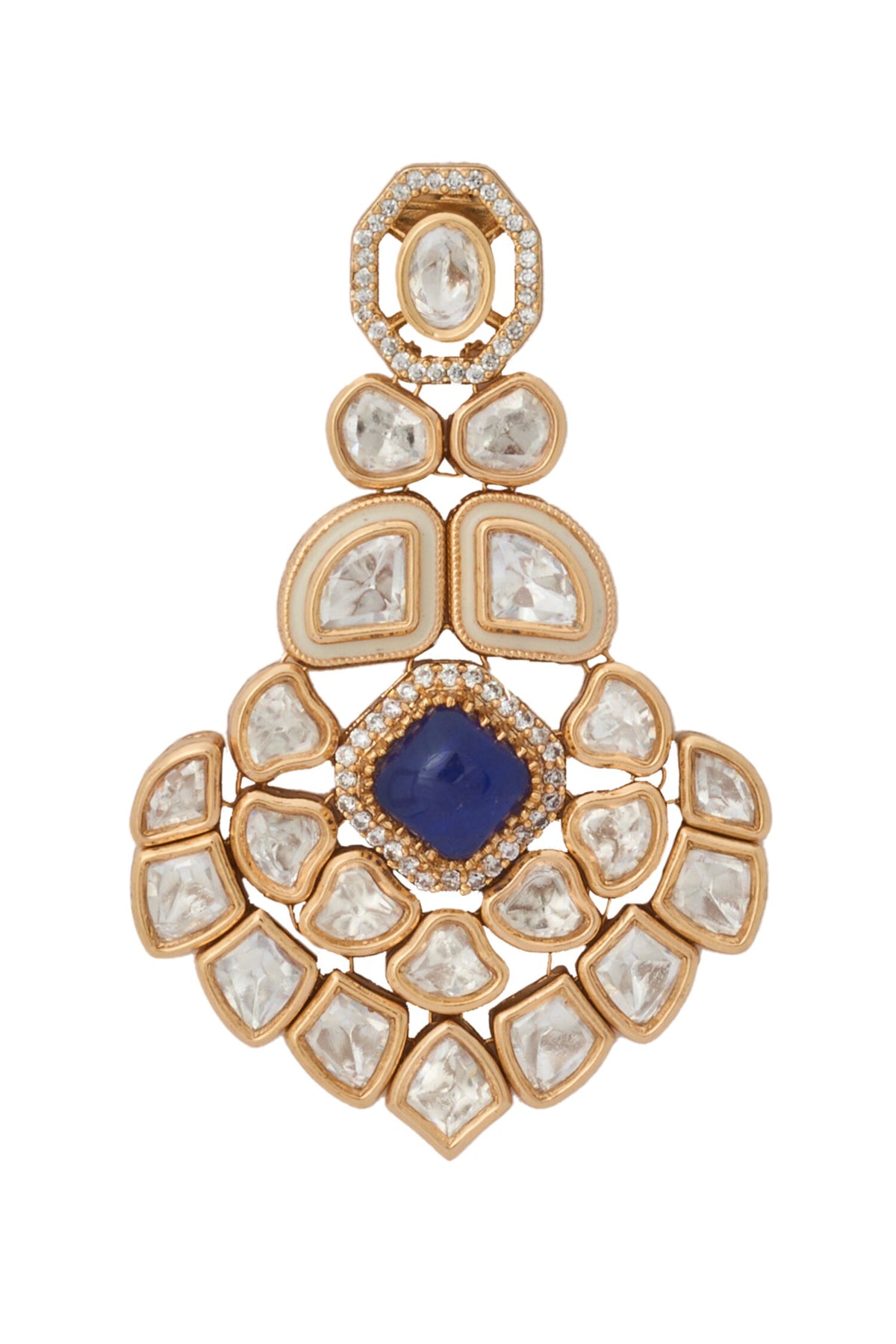 Kundan Blue Necklace Set 