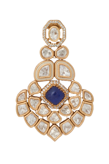 Kundan Blue Necklace Set 