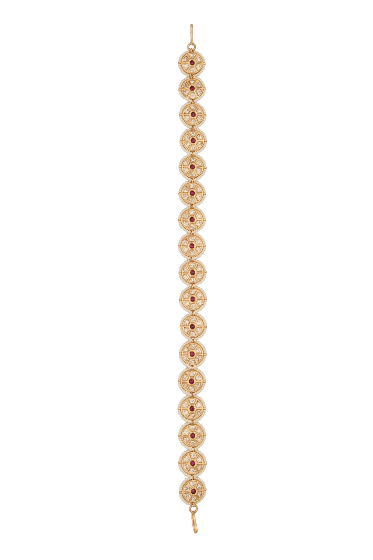 Ruby Red Kundan Mathapatti 