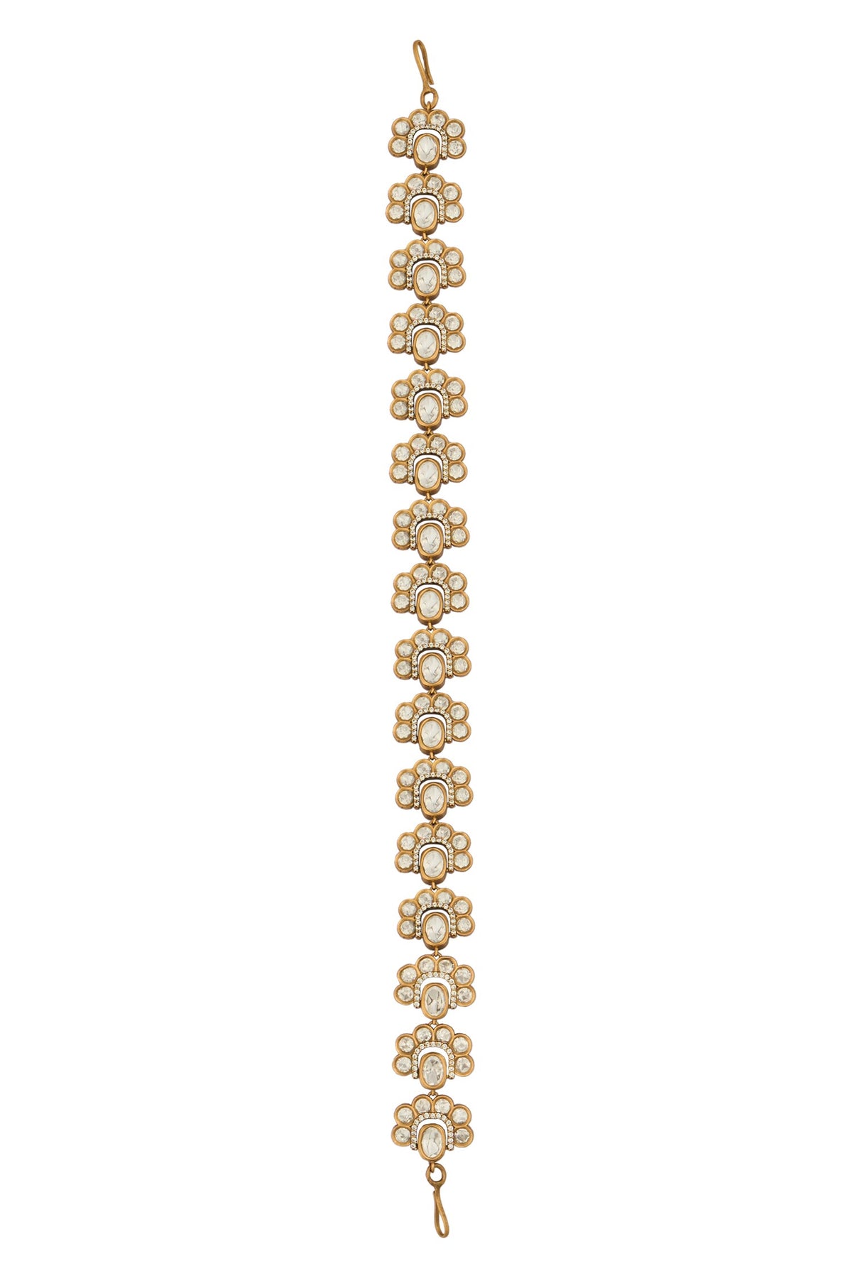 Kundan White Brass Mathapatti 