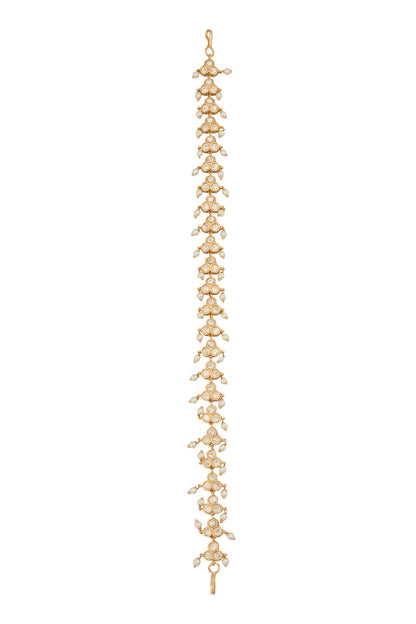 Kundan White Brass Mathapatti 