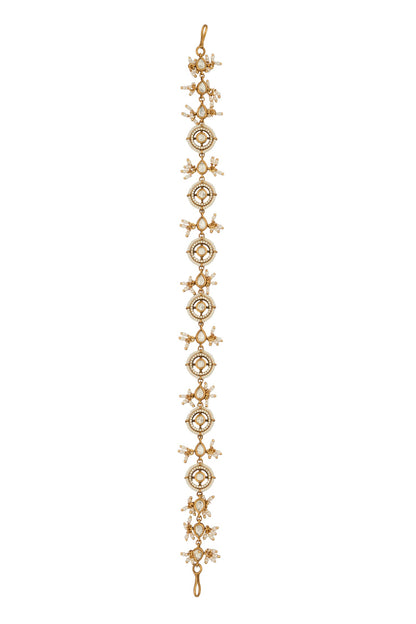 Kundan Brass Fish Hook Mathapatti 