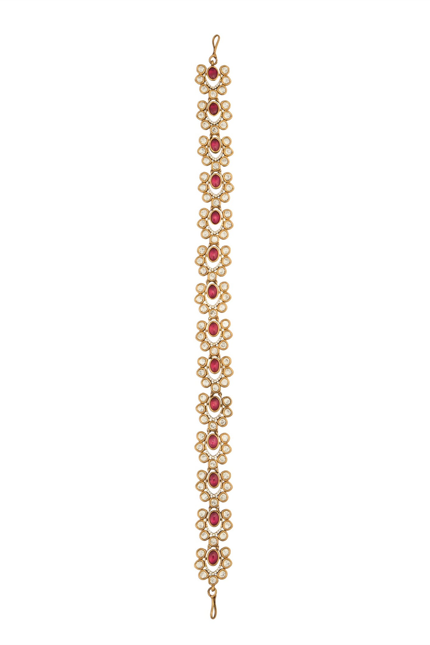 Kundan Ruby Pink Mathapatti 
