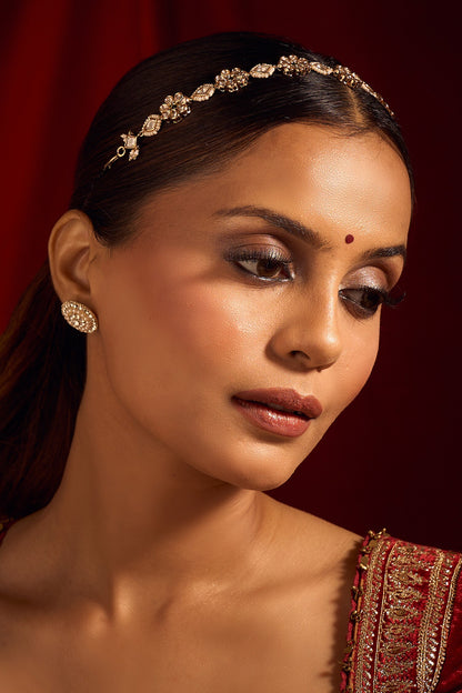 Kundan Flower Mathapatti 