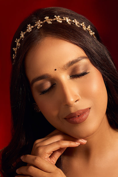Kundan White Brass Mathapatti 