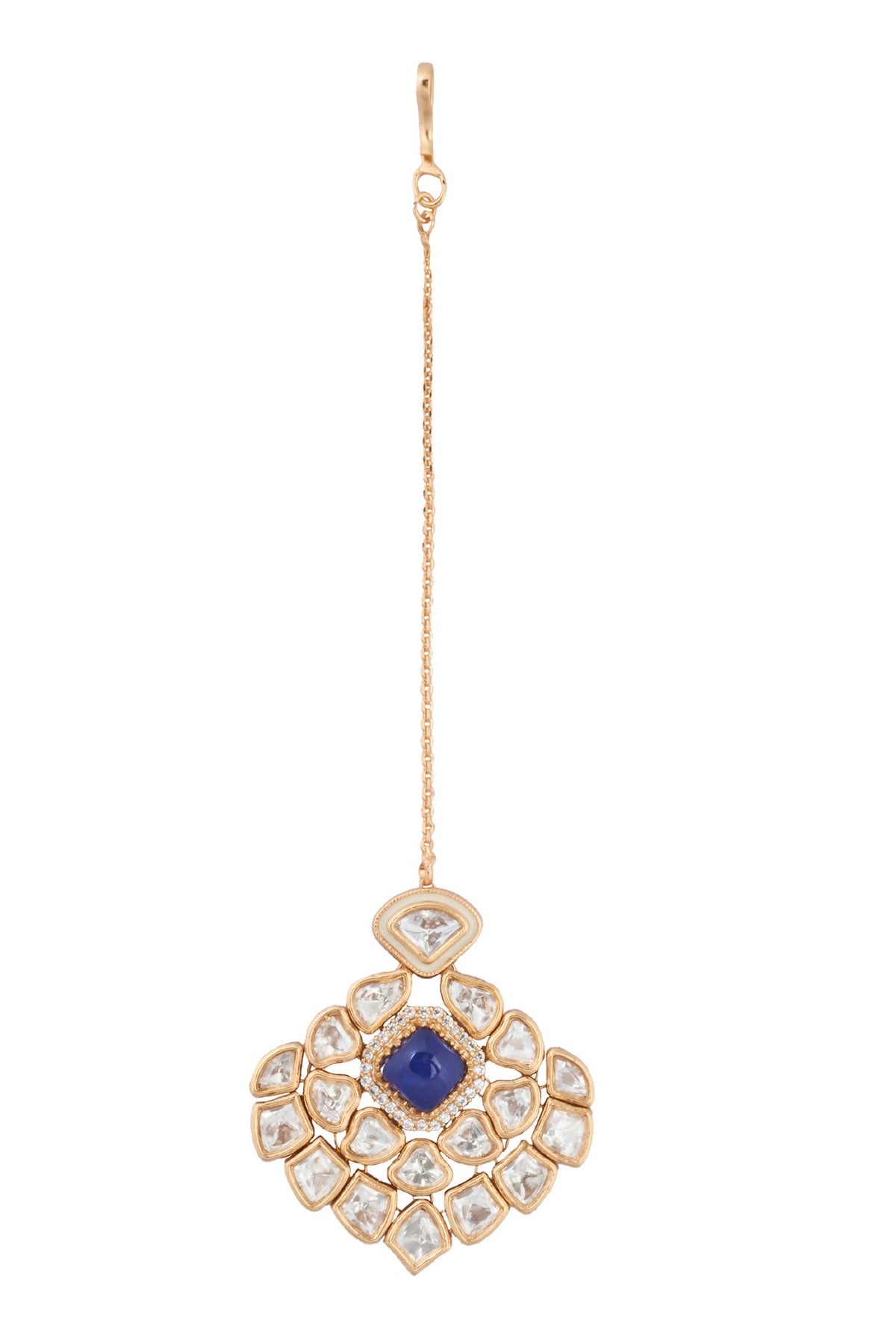 Kundan Blue Necklace Set 