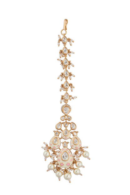 Kundan Jewelry Set with Maangtikka 