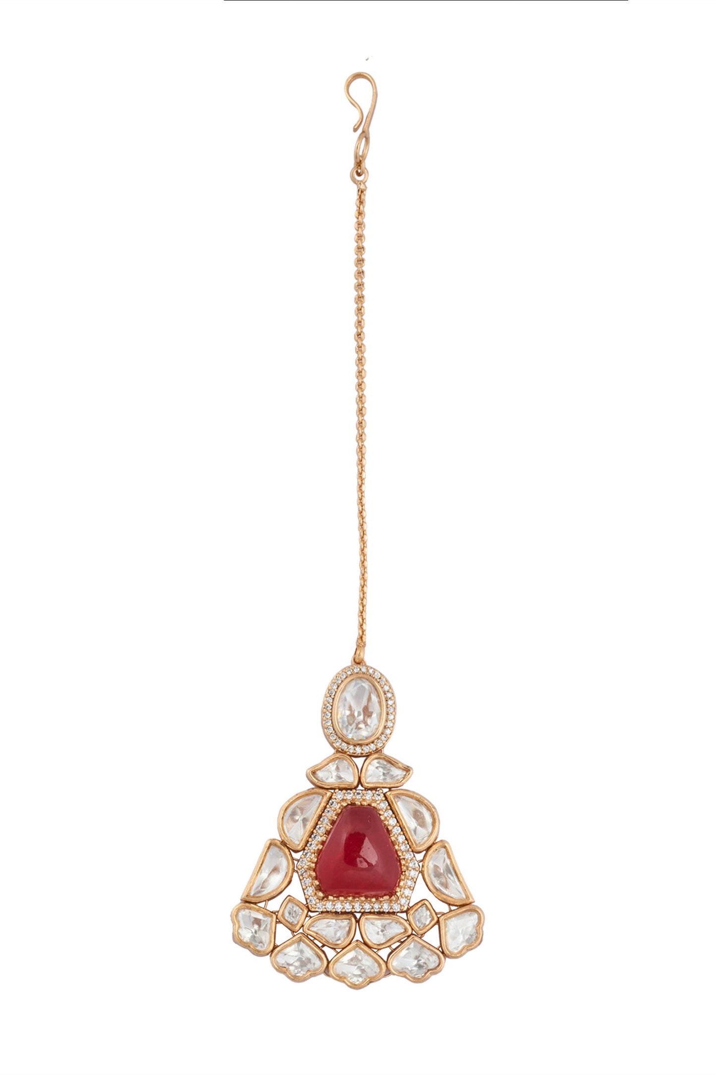 Ruby Kundan Necklace Set 
