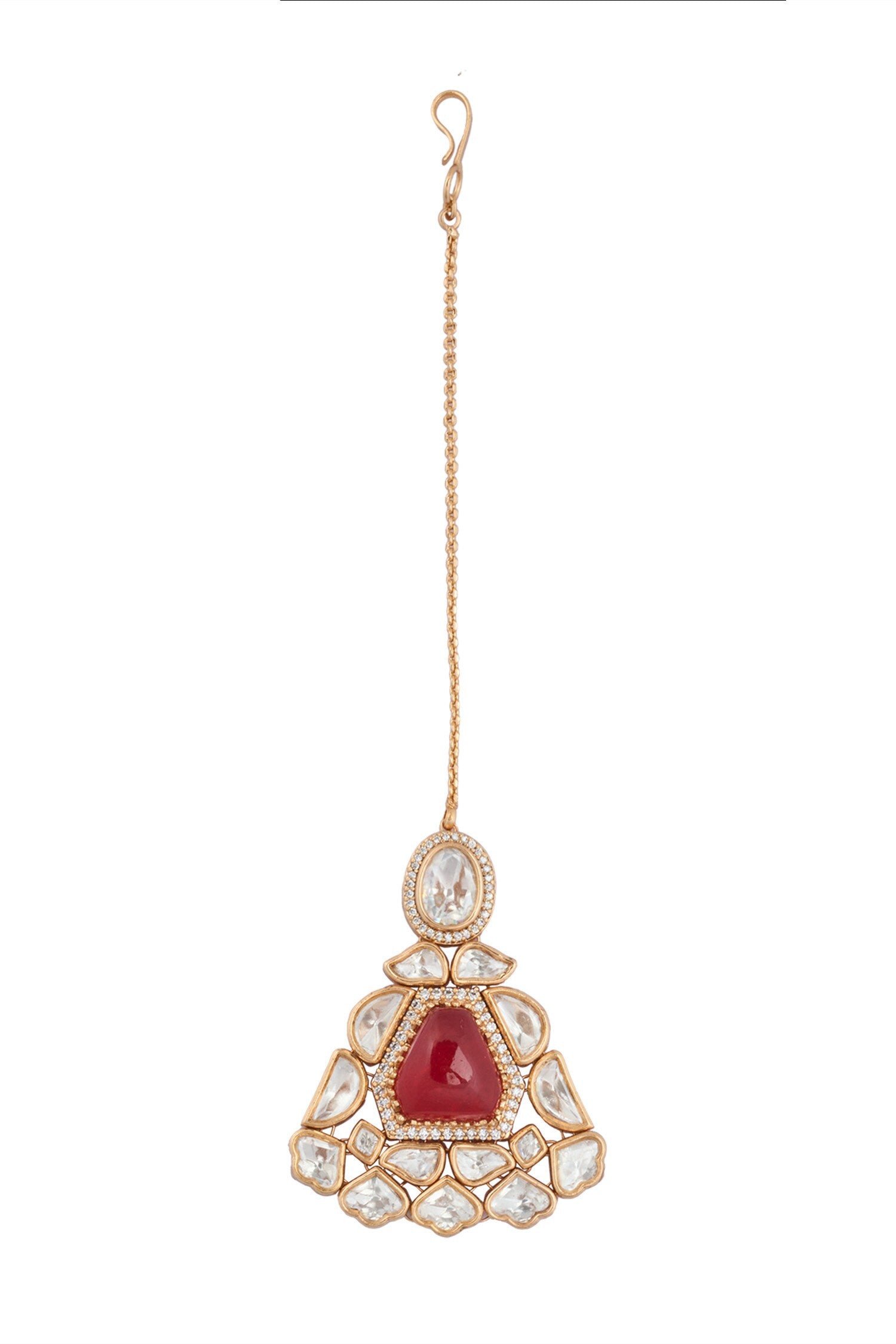 Ruby Kundan Necklace Set 
