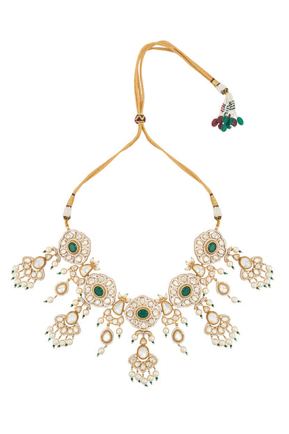 Kundan Green Necklace Set 