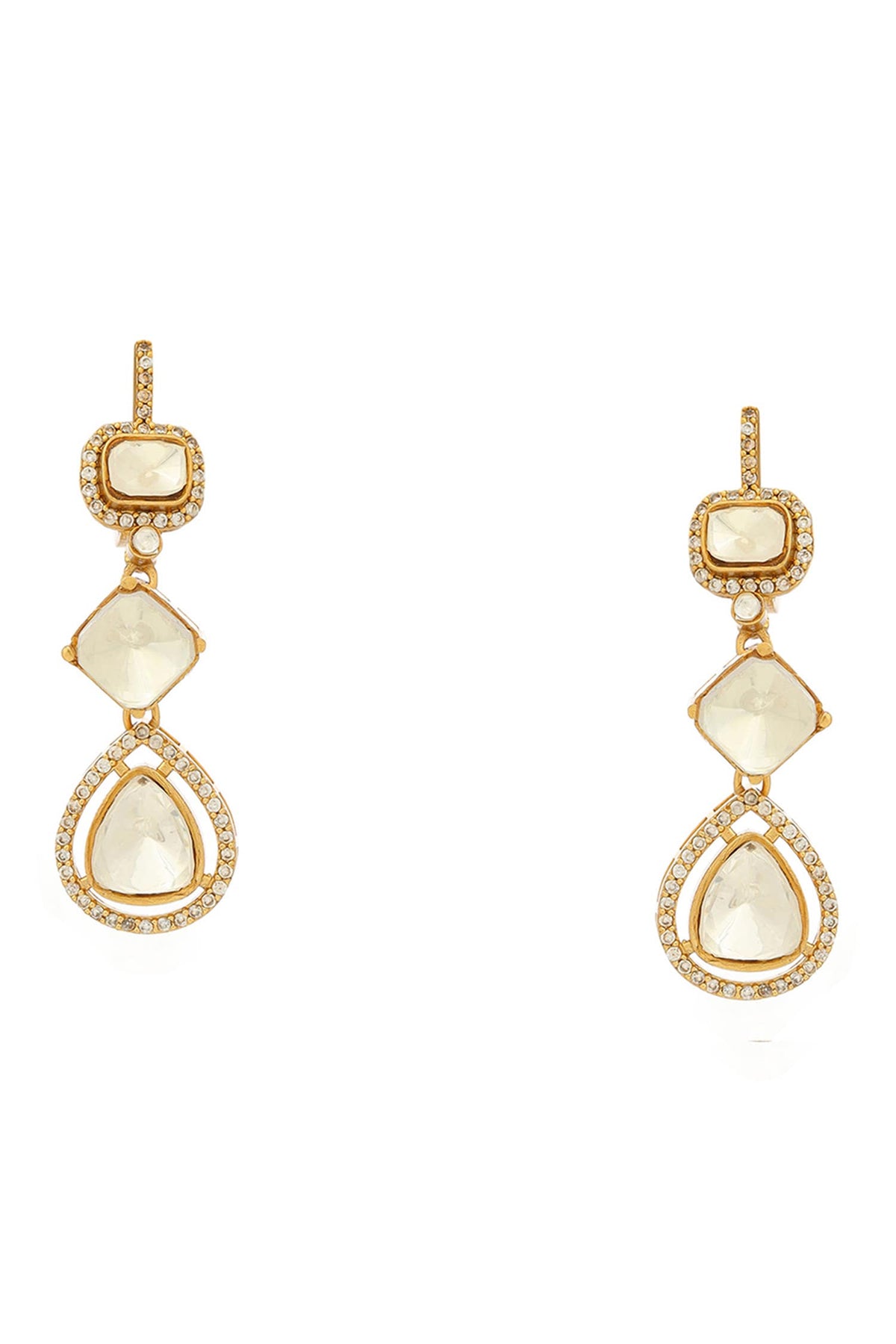 Long Kundan Earrings 