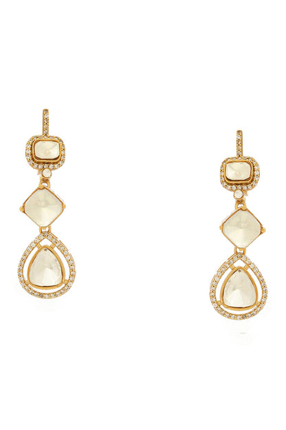 Long Kundan Earrings 