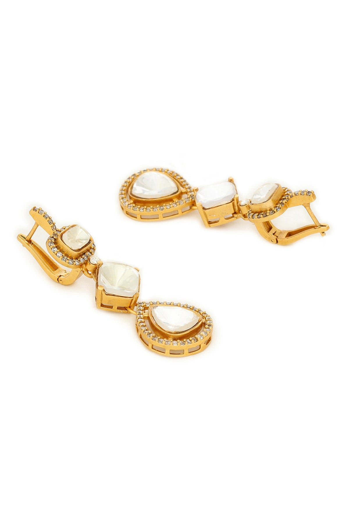 Long Kundan Earrings 