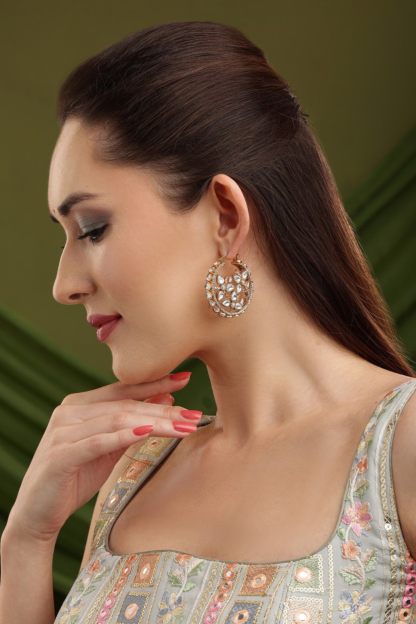 Moissanite Diamond Earrings 