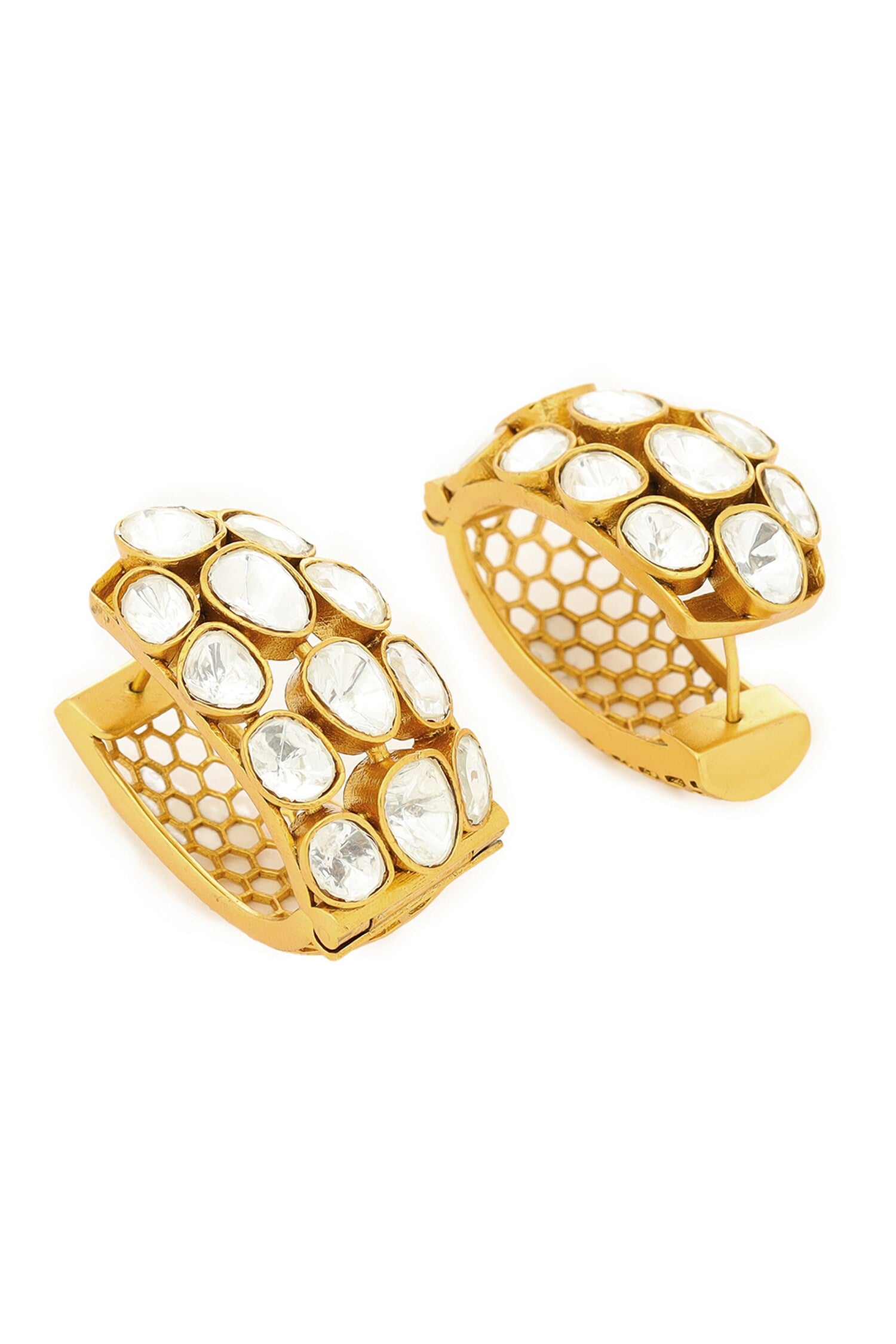 Kundan Circular Earrings 