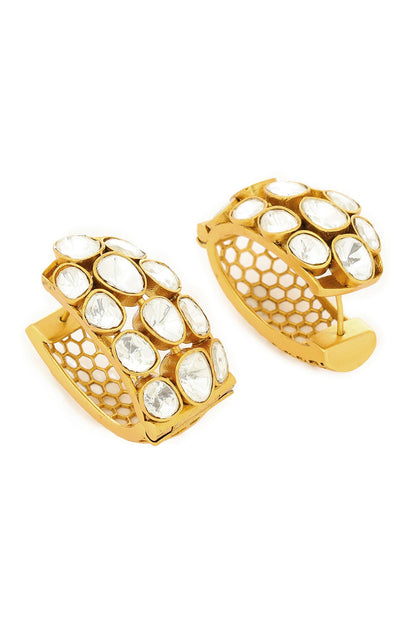Kundan Circular Earrings 