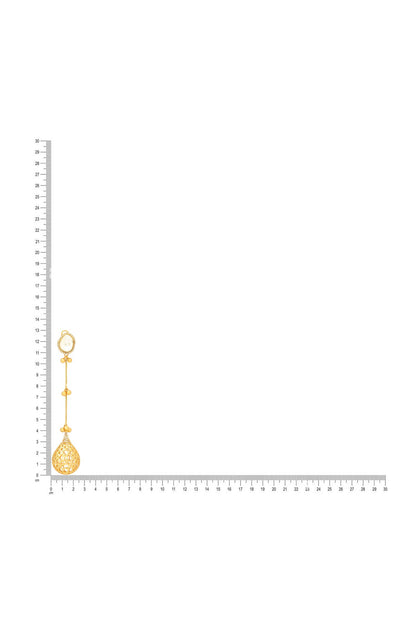 Kundan Antique Finish Long Earrings 