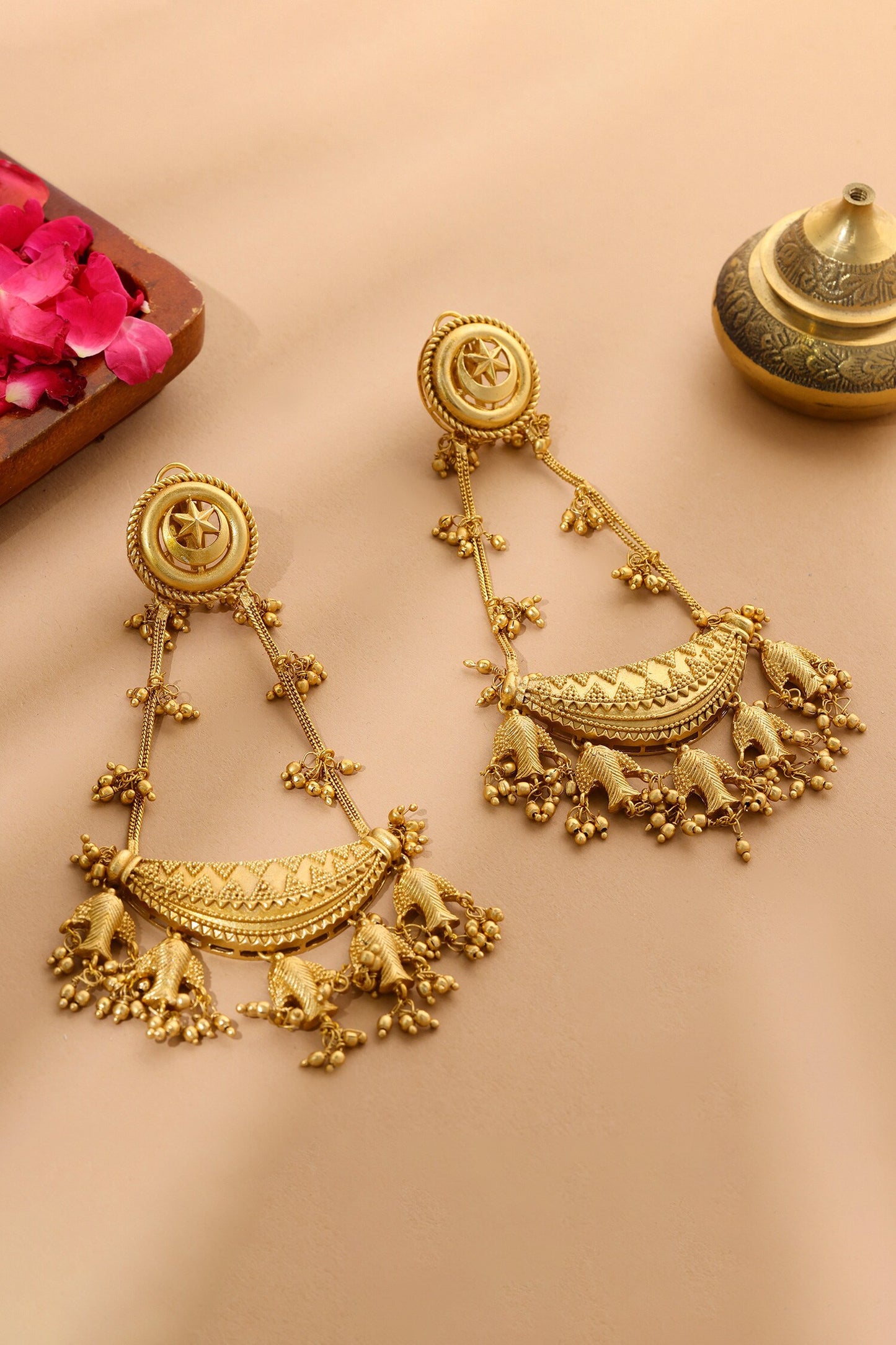 Antique Finish Earrings 
