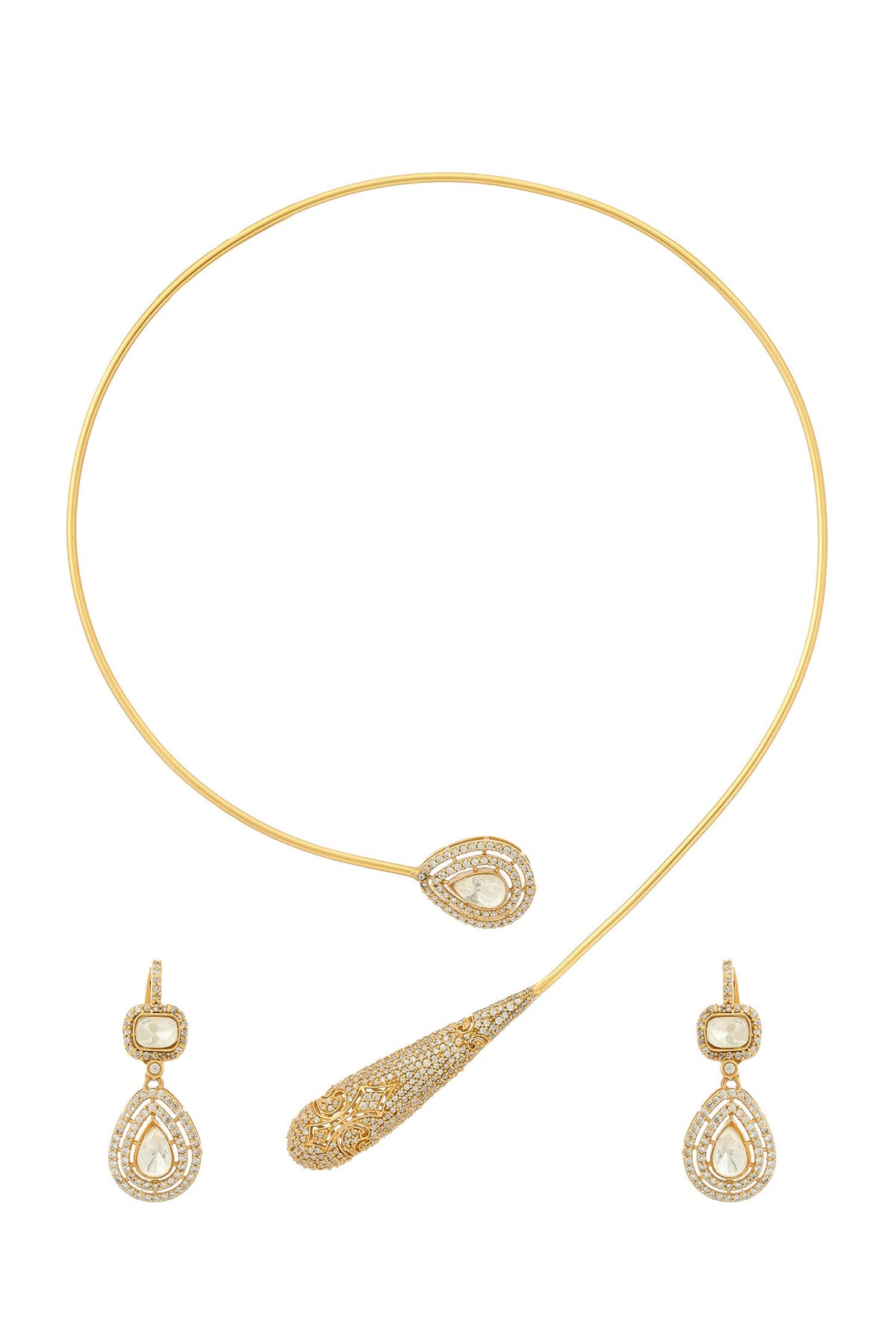 Antique Finish Earrings and Necklace set 