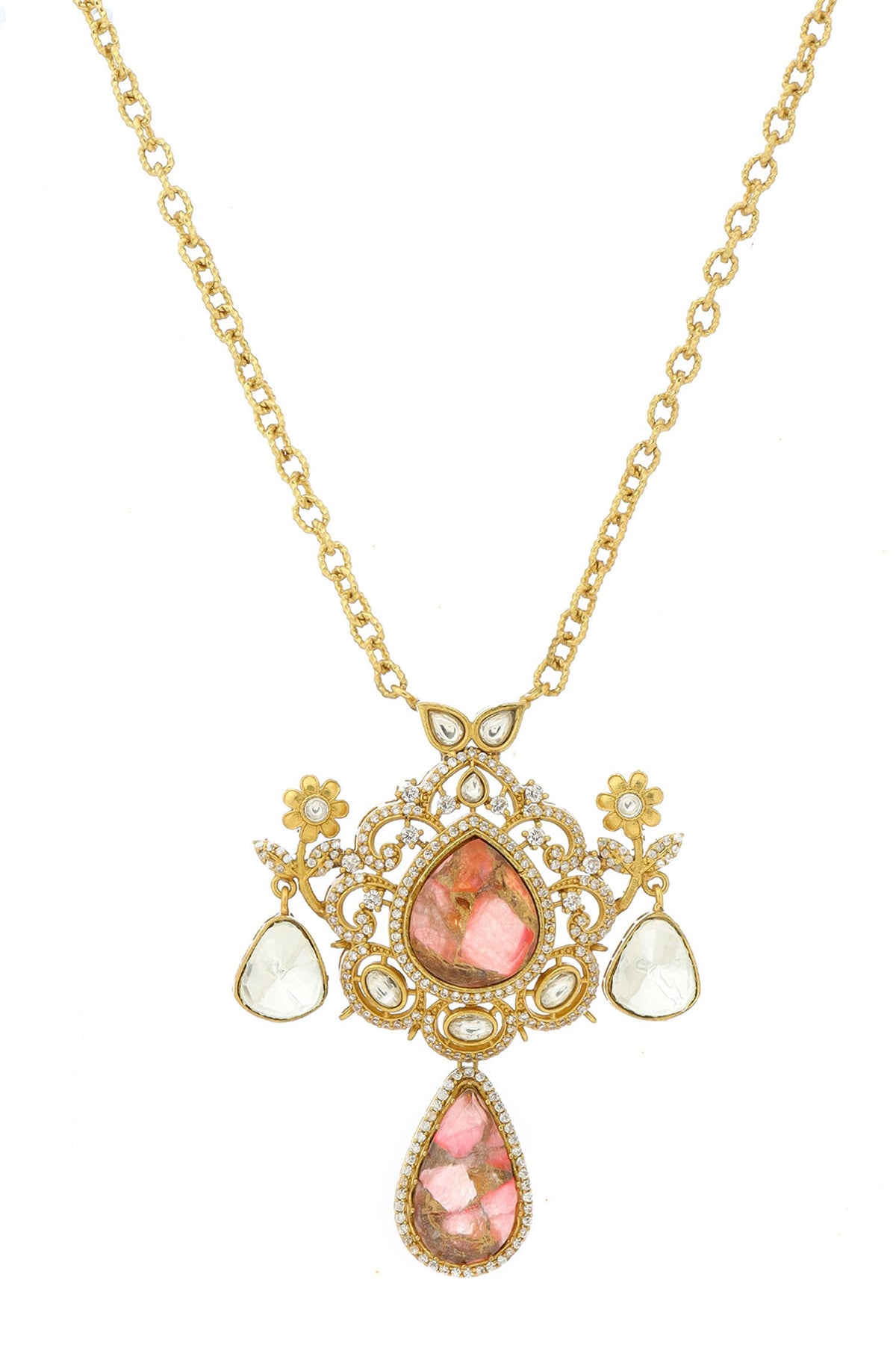 Natural Stones Earrings & Necklace set 