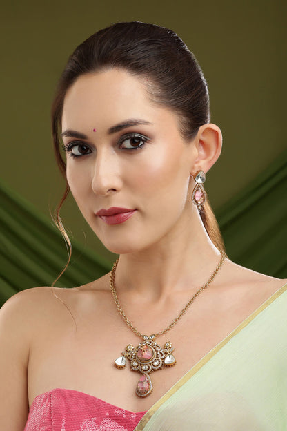 Natural Stones Earrings & Necklace set 