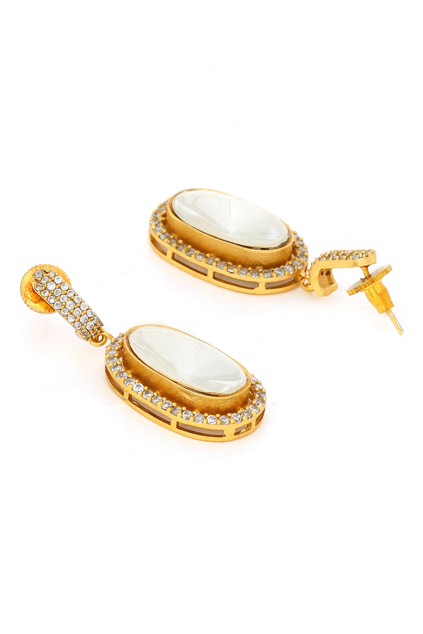 Kundan Antique Finish Earrings and Necklace Set 