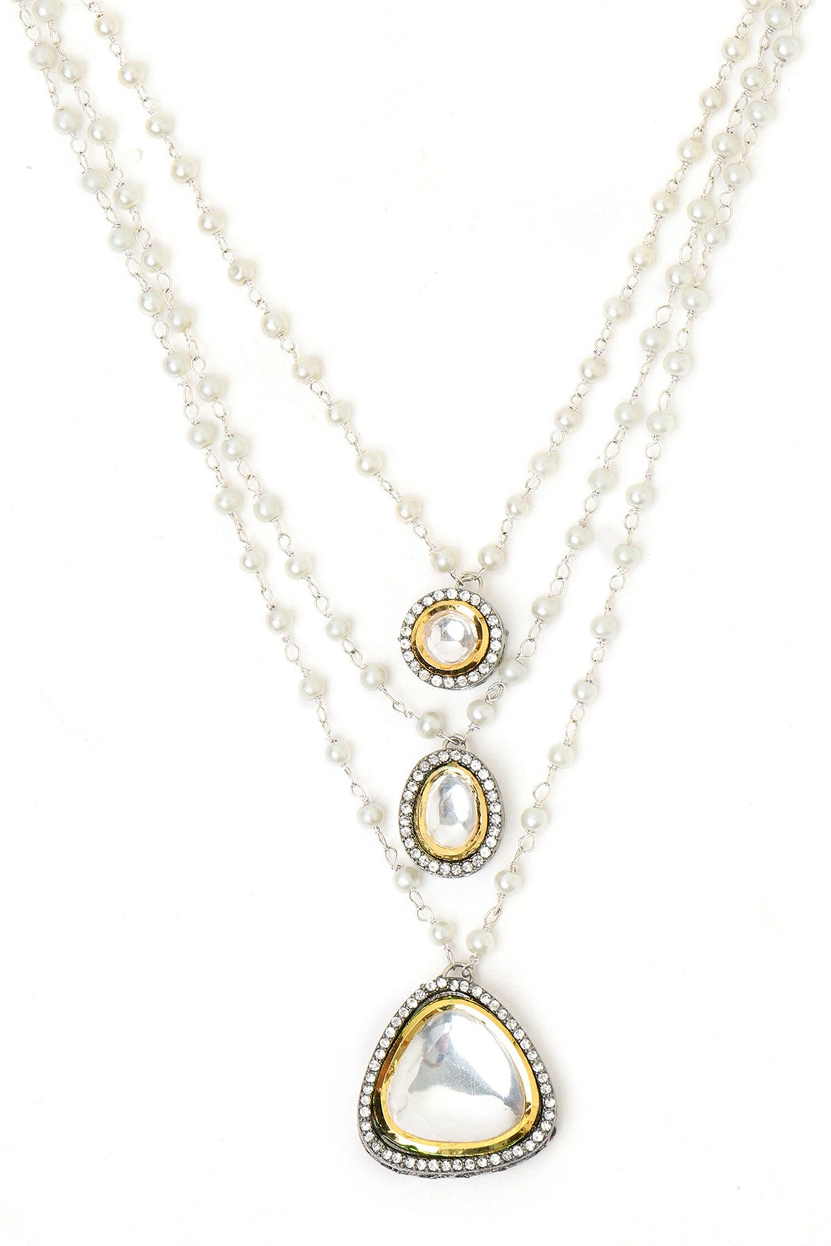 Beaded Layered Kundan Necklaces 