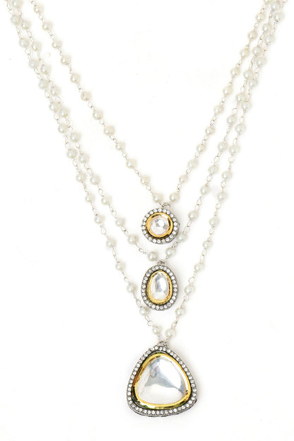 Beaded Layered Kundan Necklaces 