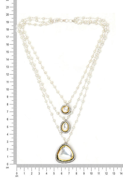 Beaded Layered Kundan Necklaces 