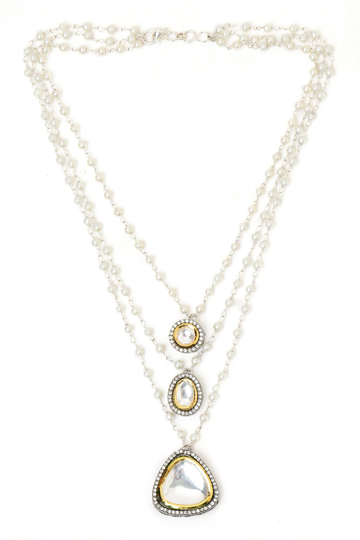 Beaded Layered Kundan Necklaces 