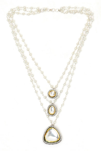 Beaded Layered Kundan Necklaces 